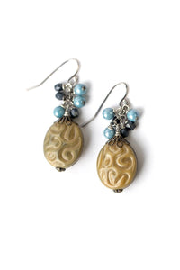 Anne Vaughan Designs Jewelry - Claridad Filigree Czech Glass Dangle Earrings