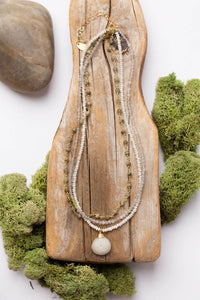 Anne Vaughan Designs Jewelry - Purity 15.5-17.5" Green Tiger's Eye, Quartz, Jade Multistrand Necklace