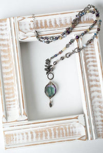 Anne Vaughan Designs Jewelry - Reflections 30-32" Crystal Pendant Collage Necklace