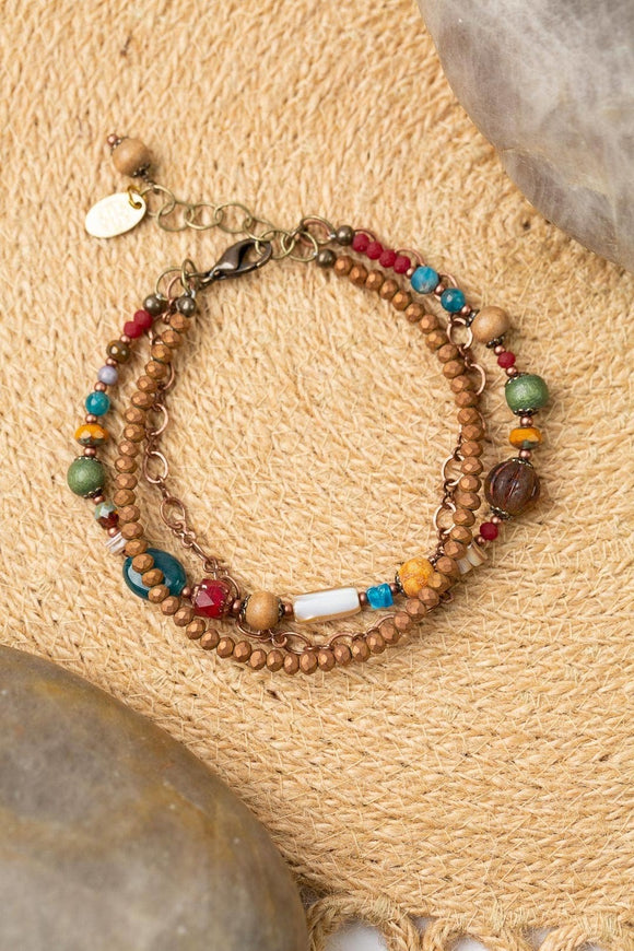 Anne Vaughan Designs Jewelry - Bohemia 7.5-8.5  Multistrand Bracelet