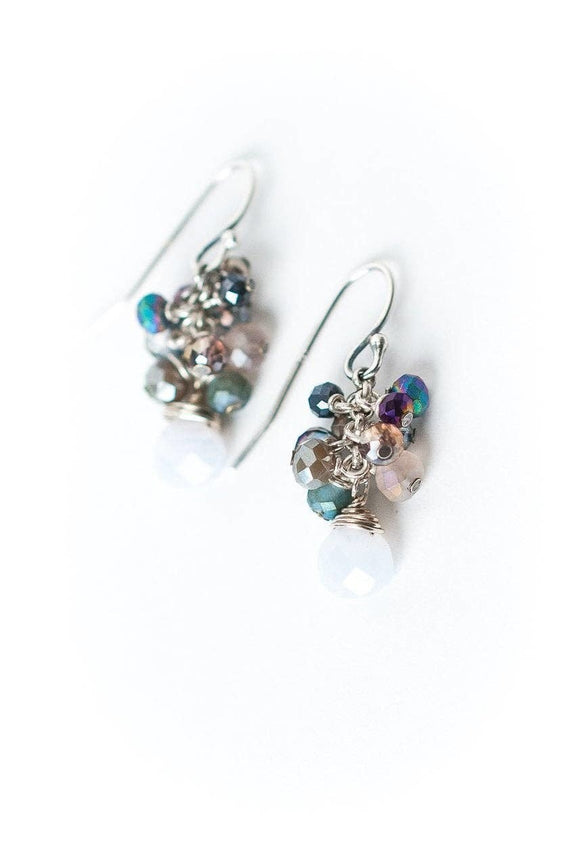 Anne Vaughan Designs Jewelry - Reflections Blue Lace Agate Cluster Earrings